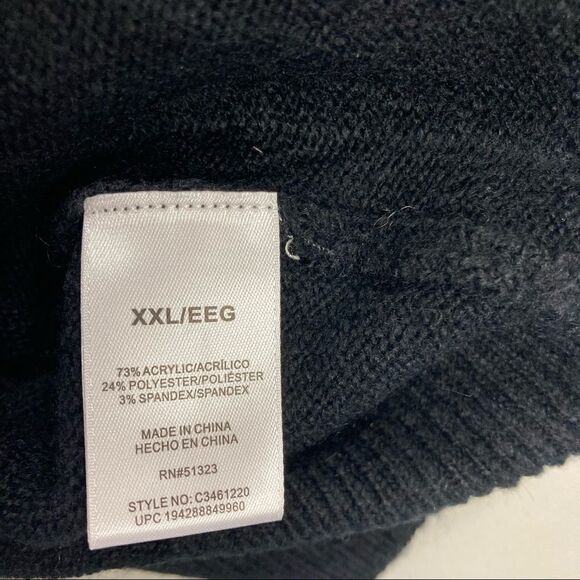 VINCE‎ CAMUTO Women’s Black Crew Neck Sweater Size XX Large NEW WITH TAGS - Picture 4 of 8